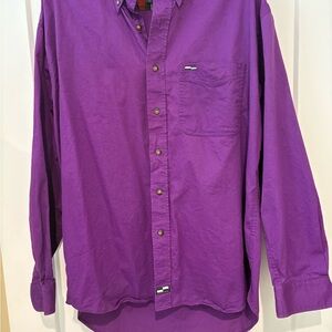 Vintage Urgent Gear Sportswear Purple Button-Down Shirt – Size Large